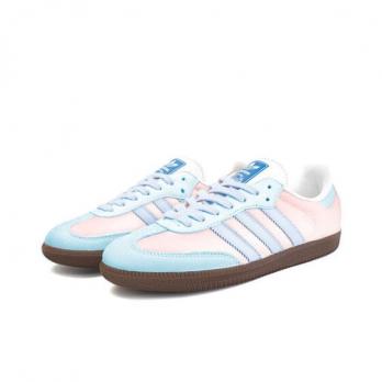 Кроссовки Adidas Originals SAMBA OG Skateboard Shoes Unisex Low-Top Pink Blue B75806