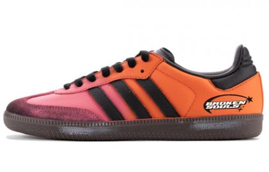 Кроссовки Adidas Originals SAMBA OG Skateboard Shoes Unisex Low-Top Black Pink Orange B75807