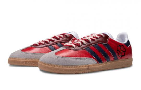 Кроссовки Adidas Originals SAMBA OG Skateboard Shoes Unisex Low-Top Red White IF3814