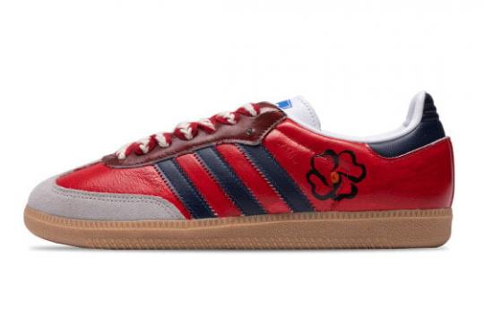 Кроссовки Adidas Originals SAMBA OG Skateboard Shoes Unisex Low-Top Red White IF3814