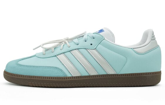 Кроссовки Adidas Originals SAMBA OG Skateboard Shoes Unisex Low-Top White/Green/Gray B75806
