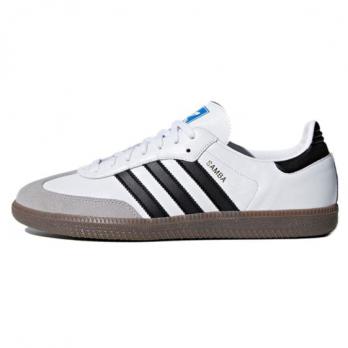 Кроссовки Adidas Originals SAMBA OG Skateboard Shoes Unisex Low-Top White Purple B75806