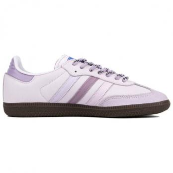 Кроссовки Adidas Originals SAMBA OG Skateboard Shoes Unisex Low-Top White Purple B75806