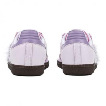 Кроссовки Adidas Originals SAMBA OG Skateboard Shoes Unisex Low-Top White Purple B75806