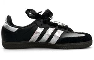 Кроссовки Adidas Originals SAMBA OG Skateboard Shoes Unisex Low-Top Silver Black B75807