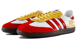 Кроссовки Adidas Originals SAMBA OG Skateboard Shoes Unisex Low-Top Red Yellow B75806