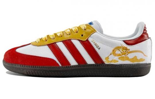 Кроссовки Adidas Originals SAMBA OG Skateboard Shoes Unisex Low-Top Red Yellow B75806