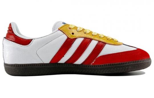 Кроссовки Adidas Originals SAMBA OG Skateboard Shoes Unisex Low-Top Red Yellow B75806