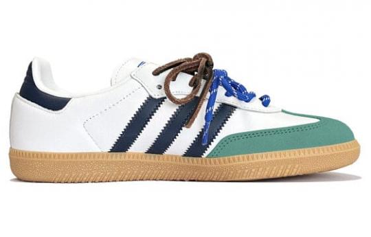 Кроссовки Adidas Originals Samba Skateboard Shoes Unisex Low-Top White/Green IF3814