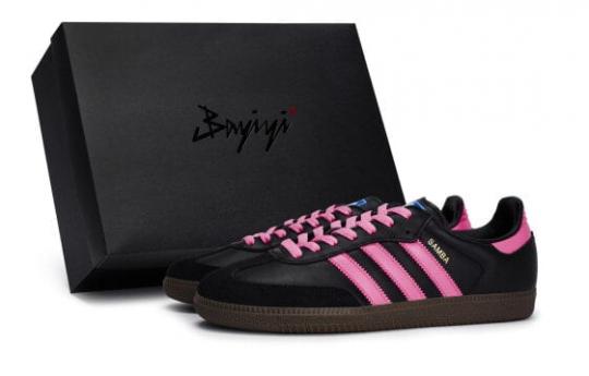 Кроссовки Adidas Originals SAMBA OG Skateboard Shoes Unisex Low-Top Fuchsia B75807