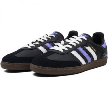 Кроссовки Adidas Originals Samba Skateboard Shoes Unisex Low-Top Black White Purple B75807