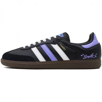 Кроссовки Adidas Originals Samba Skateboard Shoes Unisex Low-Top Black White Purple B75807