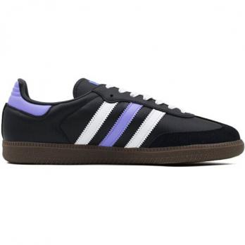 Кроссовки Adidas Originals Samba Skateboard Shoes Unisex Low-Top Black White Purple B75807