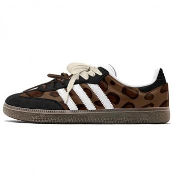 Кроссовки Adidas Originals SAMBA OG Skateboard Shoes Unisex Low-Top Black White Brown IG1024