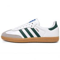 Кроссовки Adidas Originals SAMBA OG Skateboard Shoes Unisex Low-Top Green Brown Black IE3437