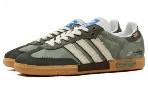 Кроссовки Adidas Originals SAMBA OG Skateboard Shoes Unisex Low-Top Green Brown Black IE3437