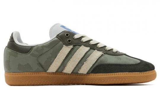 Кроссовки Adidas Originals SAMBA OG Skateboard Shoes Unisex Low-Top Green Brown Black IE3437