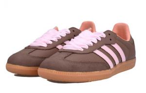 Кроссовки Adidas Originals Samba Skateboard Shoes Women's Low-Top Dark Brown IG5932