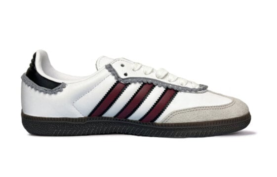 Кроссовки Adidas Originals Samba Skateboard Shoes Women's Low-Top Burgundy/white/grey IG1024