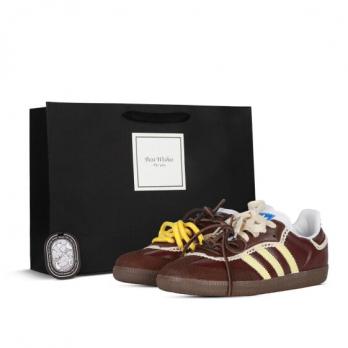 Кроссовки Adidas Originals SAMBA OG Skateboard Shoes Unisex Low-Top Brown Beige B75806