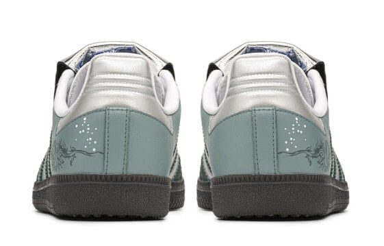 Кроссовки Adidas Originals Samba Skateboard Shoes Unisex Low-Top Green/cyan/silver IG1024