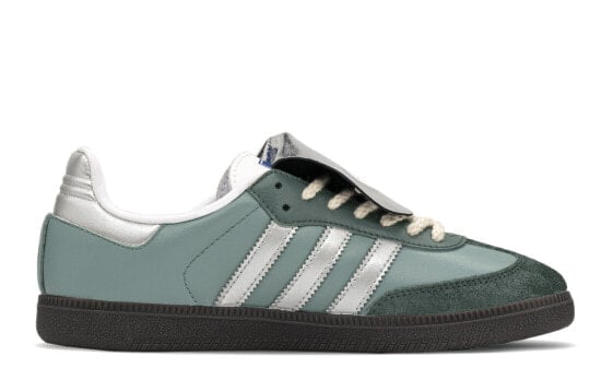 Кроссовки Adidas Originals Samba Skateboard Shoes Unisex Low-Top Green/cyan/silver IG1024