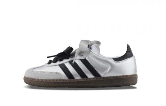 Кроссовки Adidas Originals SAMBA OG Skateboard Shoes Unisex Low-Top Black Silver B75806