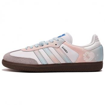 Кроссовки Adidas Originals SAMBA OG Skateboard Shoes Unisex Low-Top Pink Blue/White B75806