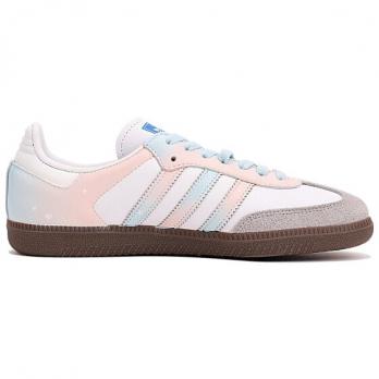 Кроссовки Adidas Originals SAMBA OG Skateboard Shoes Unisex Low-Top Pink Blue/White B75806