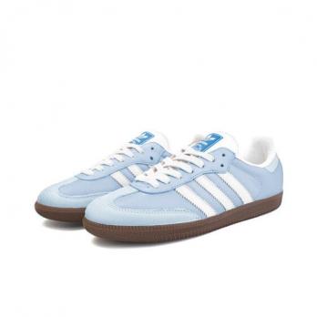 Кроссовки Adidas Originals SAMBA OG Skateboard Shoes Unisex Low-Top Light Blue B75806